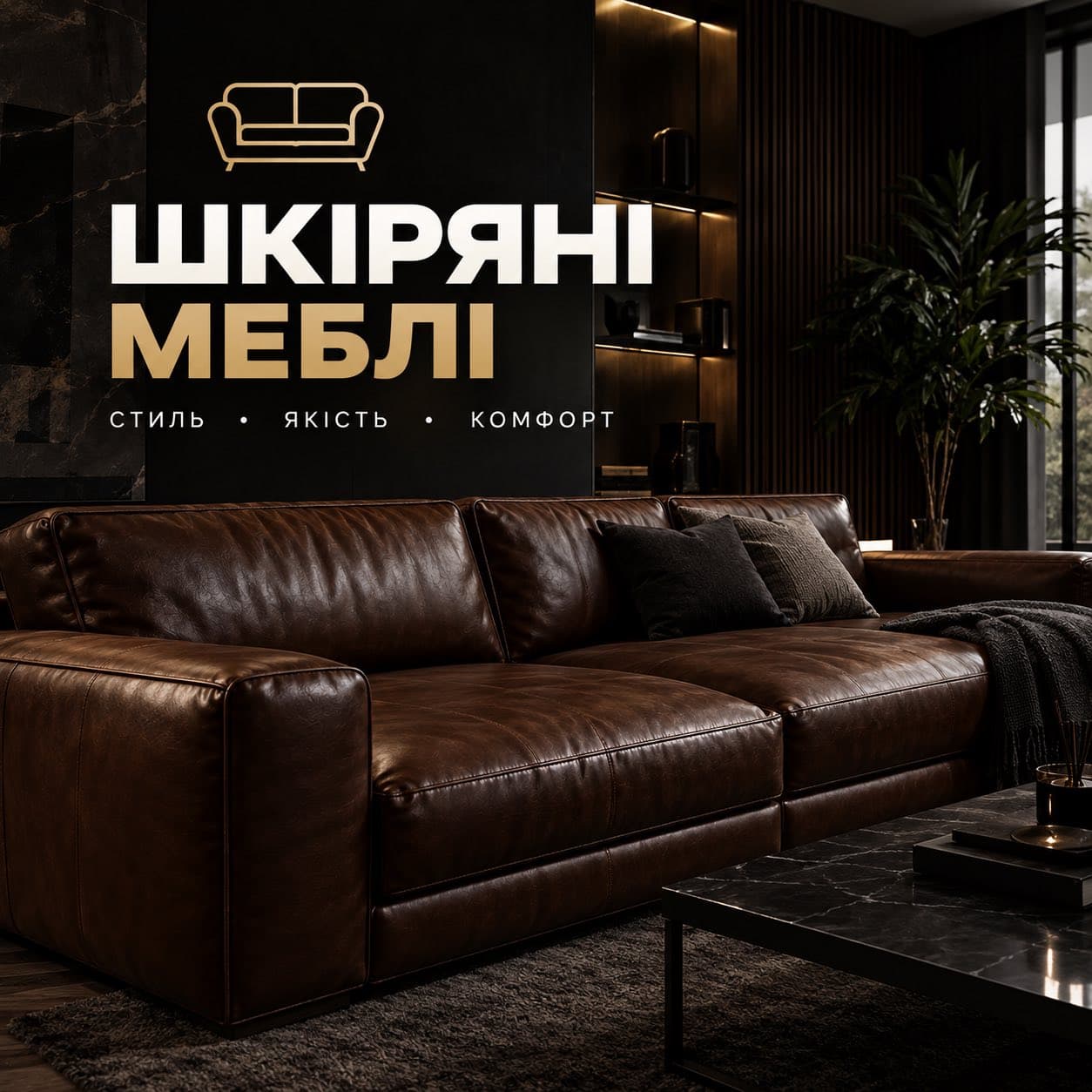 Шкіряні меблі — стиль, якість і комфорт